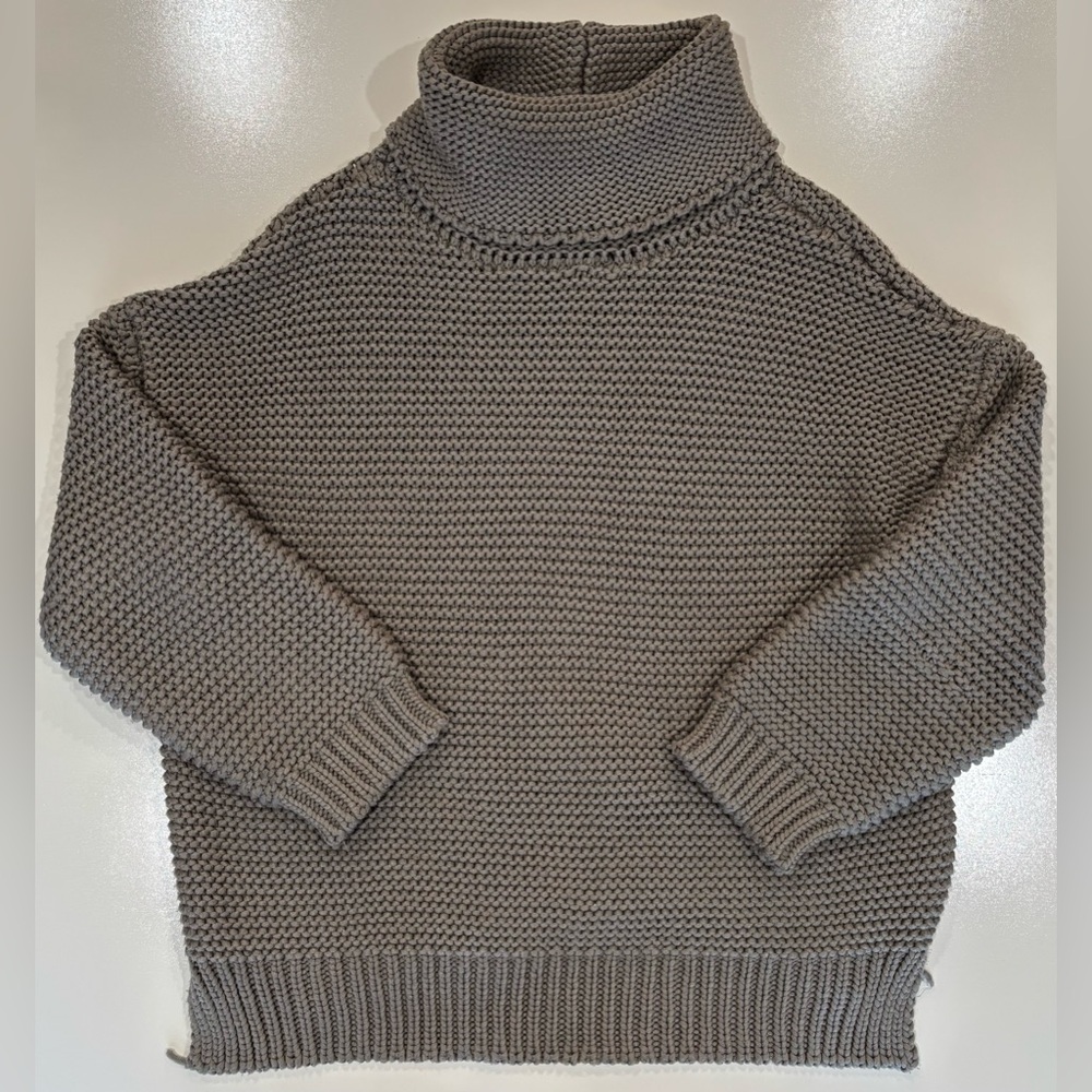Blushing Heart Women’s Charcoal Turtleneck Knit Sweater
